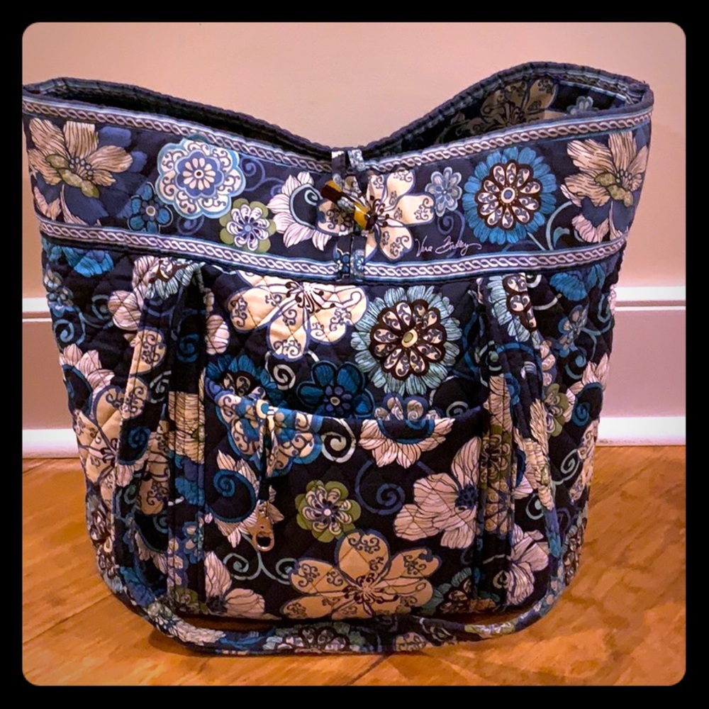 USED Vera Bradley Large Toggle Tote MOD Floral